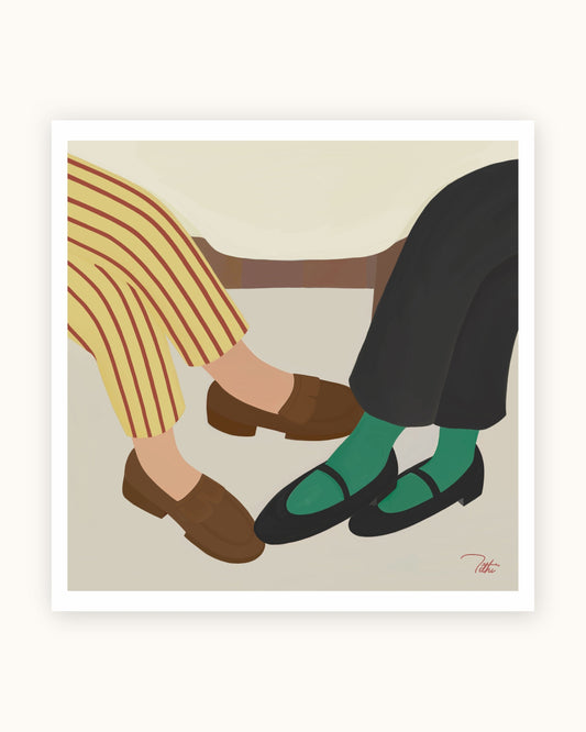 Catching up Artprint