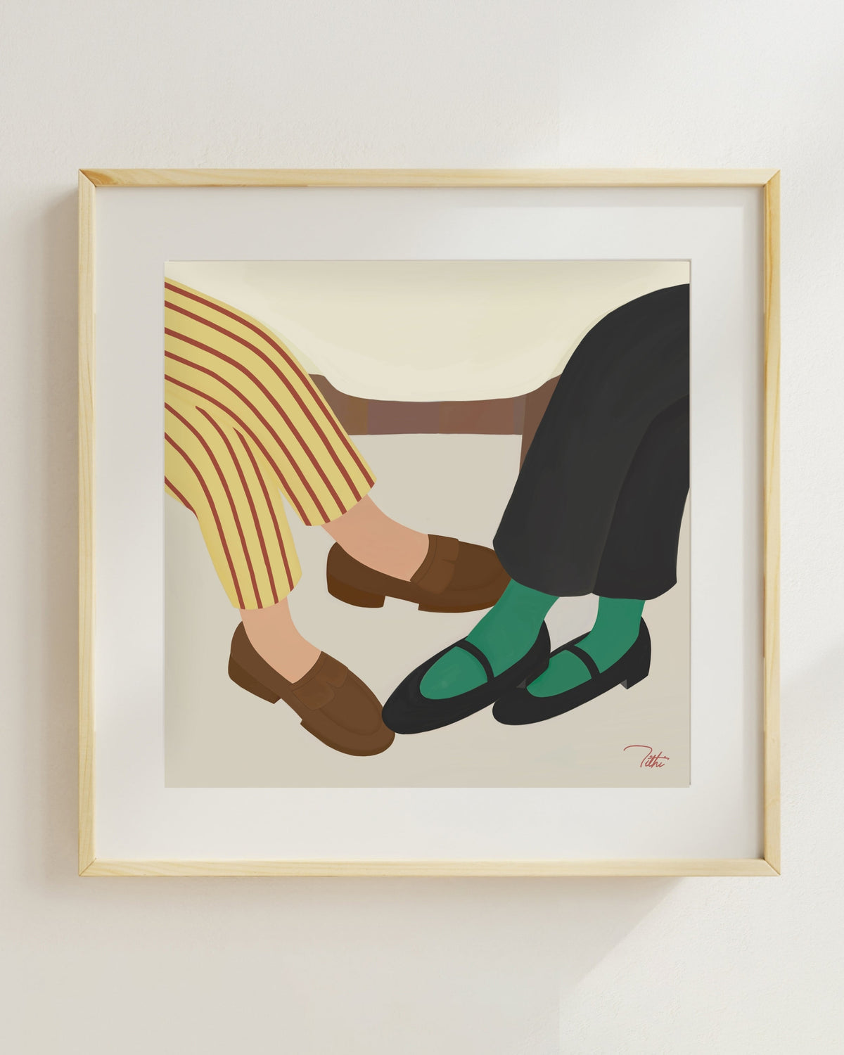 Catching up Artprint