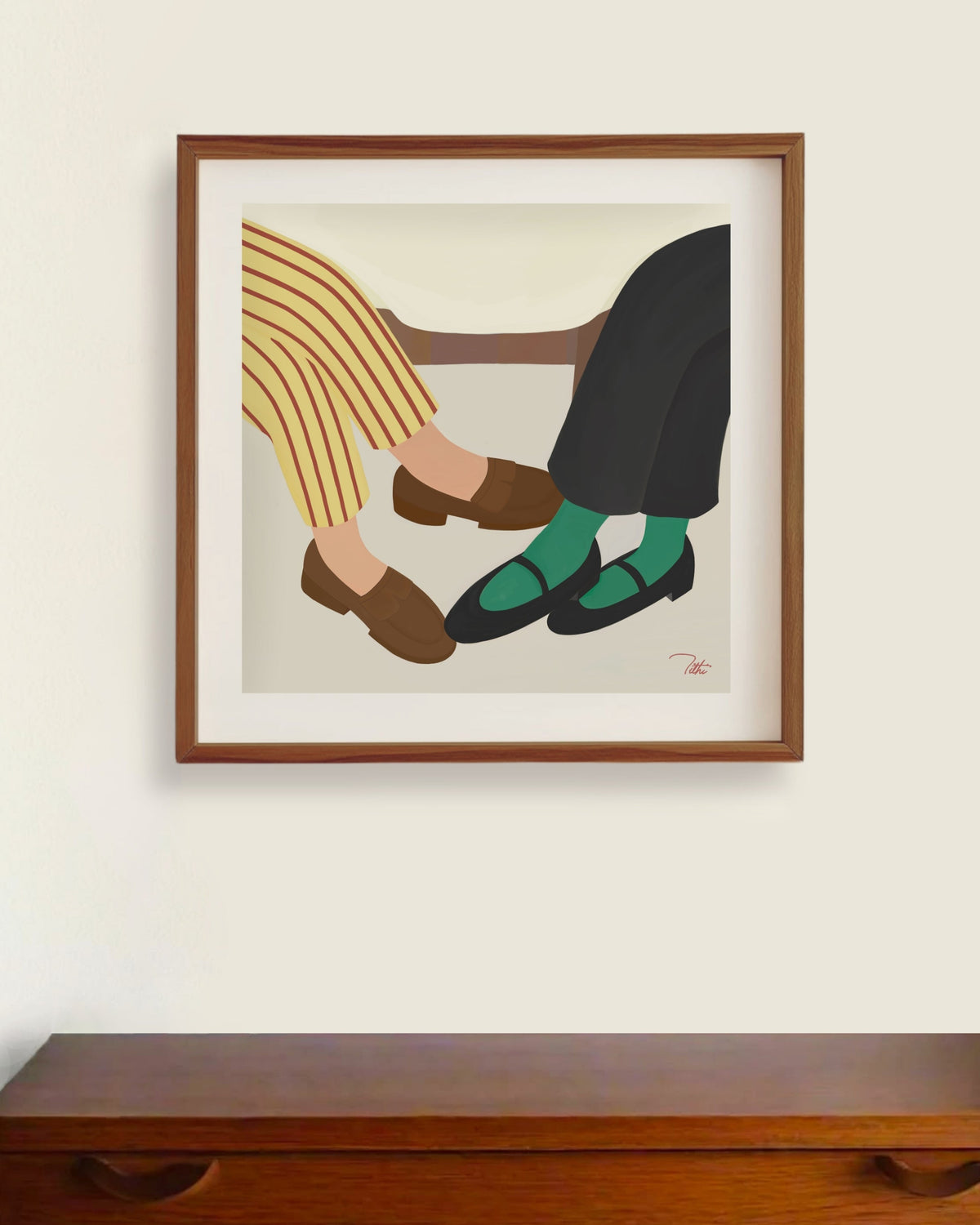 Catching up Artprint