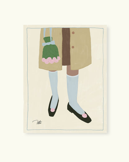 A Lady's Posy Artprint